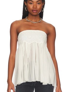 Free people NWT Keep Your Cool Tube Top in Tea size large